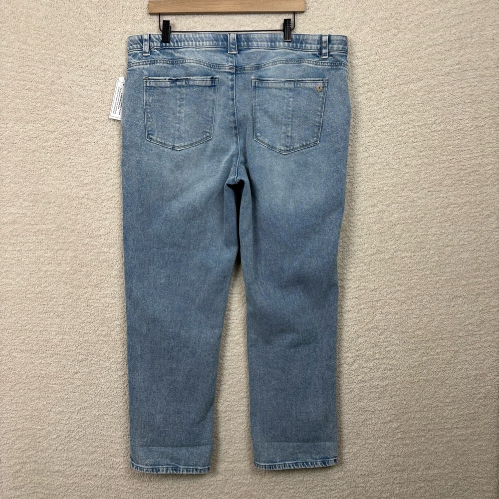 Democracy Jeans Womens 16 Blue Ab Solution High Rise Side Entry Pocket Boyfriend - Picture 8 of 14